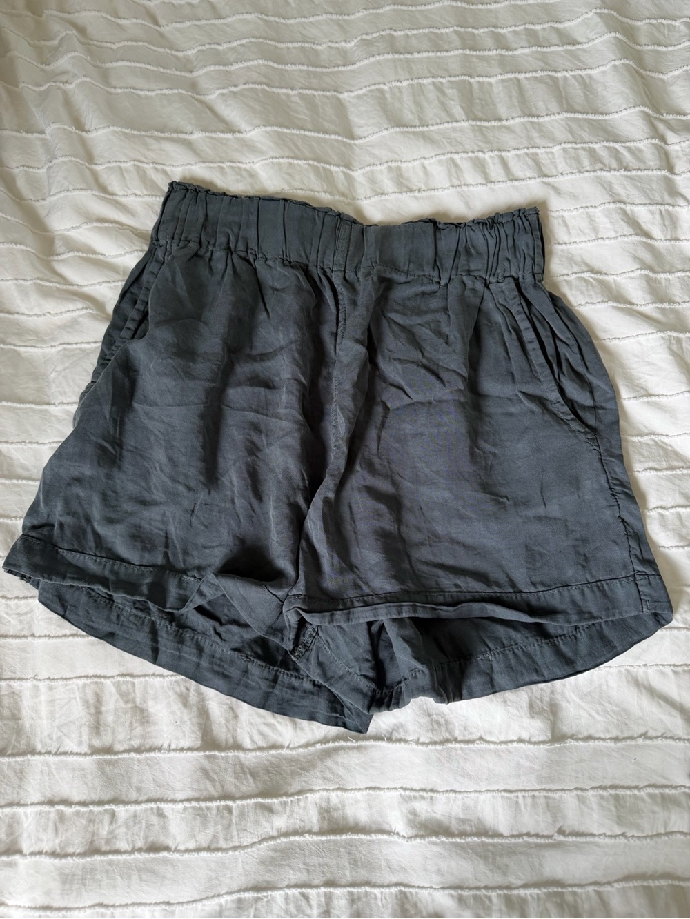 Altar'd State Black High-Waist Paperbag Shorts